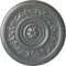Ekena Millwork Marseille Ceiling Medallion (Fits Canopies up to 4 1/4"), Hand-Painted Platinum, 16 1/8"OD x 5/8"P CM16MAPLS - alternate 1